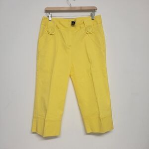 Focus Lifestyle Cotton Vibrant Yellow Women's Capris